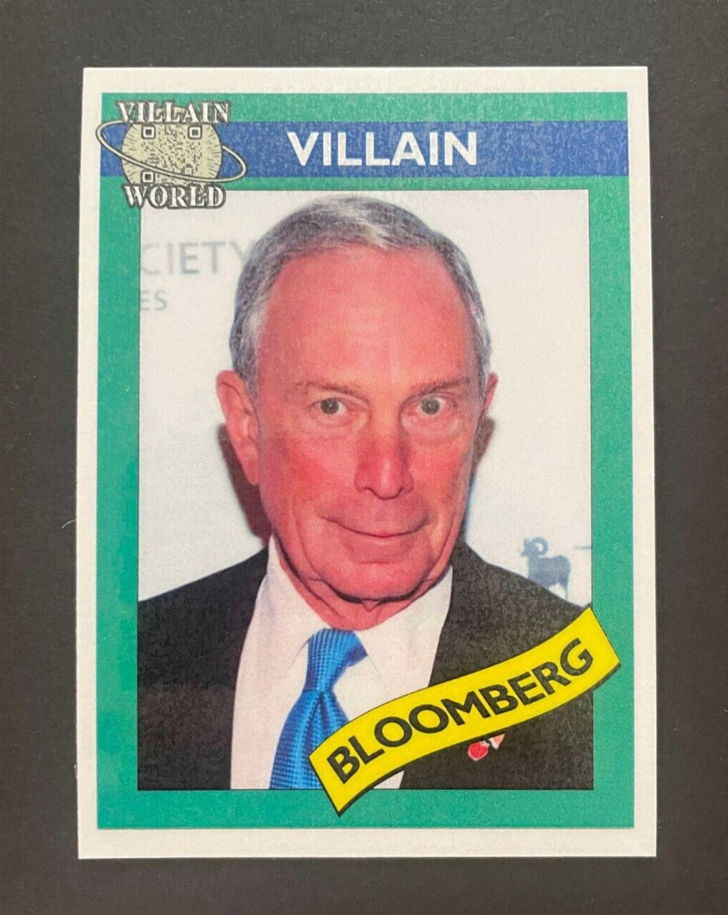 Michael Bloomberg - Villain World Cards - Homemade Political Trading Cards Michael Bloomberg - Villain World Cards - Homemade Political Trading Cards