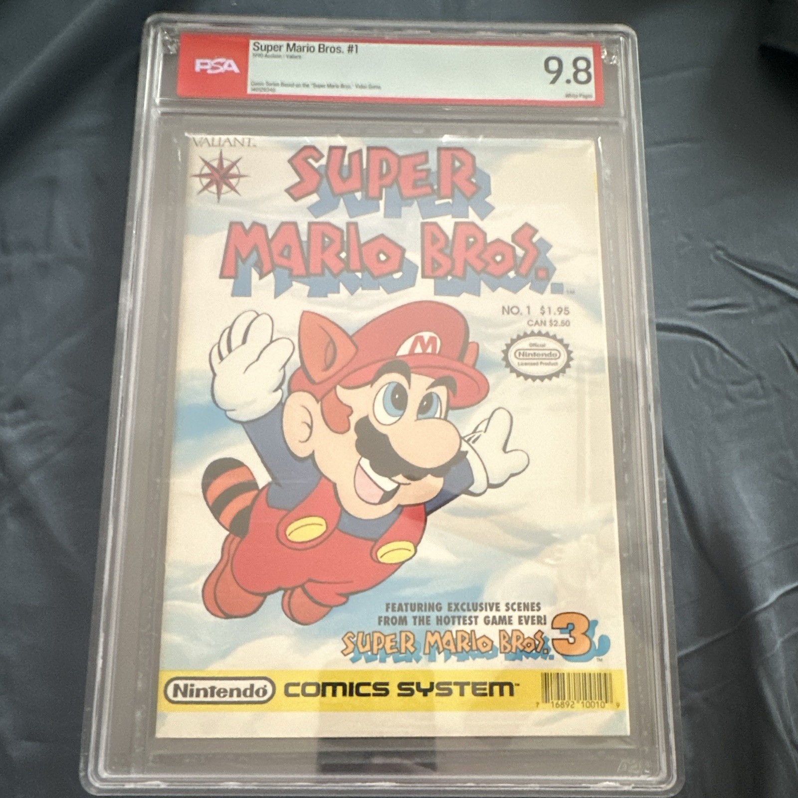 Valiant 1990 Super Mario Bros. #1 PSA 9.8 Graded Mario Nintendo Valiant 1990 Super Mario Bros. #1 PSA 9.8 Graded Mario Nintendo