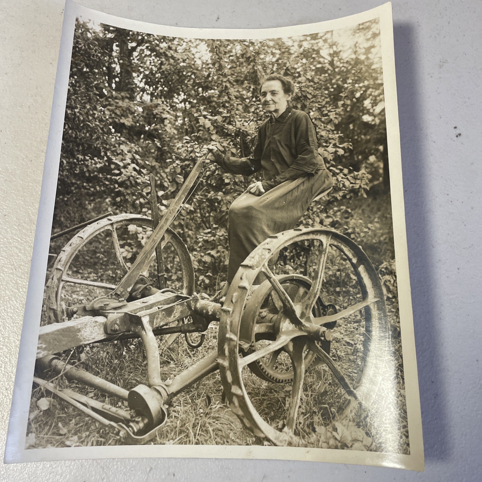 Antique 1931 Photos Woman Tractor Farm Mary Porter s 8"x10" Phoenix NY Antique 1931 Photos Woman Tractor Farm Mary Porter s 8"x10" Phoenix NY