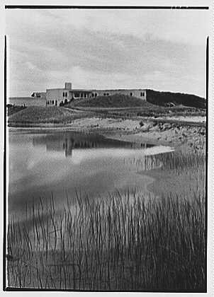 Southampton Long Island NY Lathrop Brown Residence 1910s Bay Facade Reflected Southampton Long Island NY Lathrop Brown Residence 1910s Bay Facade Reflected