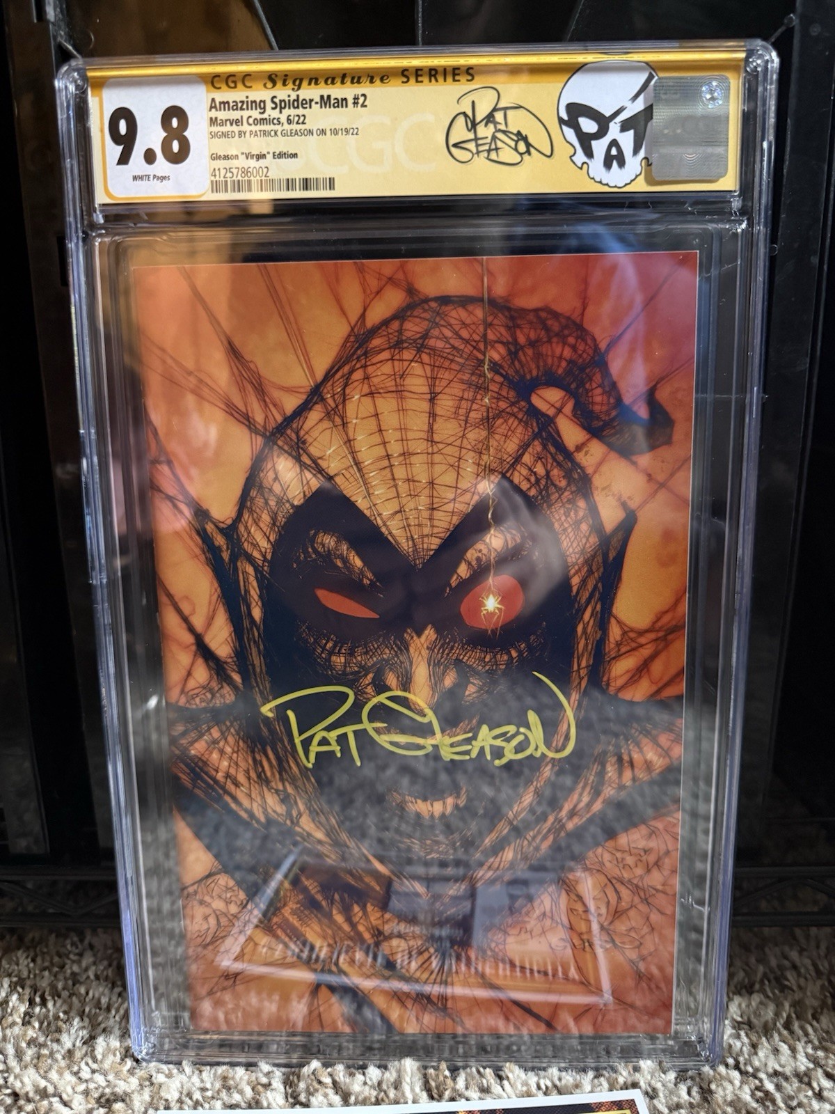Amazing Spider-Man #2 (June 2022) Gleason Virgin SS CGC 9.8 w/COA Custom Label Amazing Spider-Man #2 (June 2022) Gleason Virgin SS CGC 9.8 w/COA Custom Label