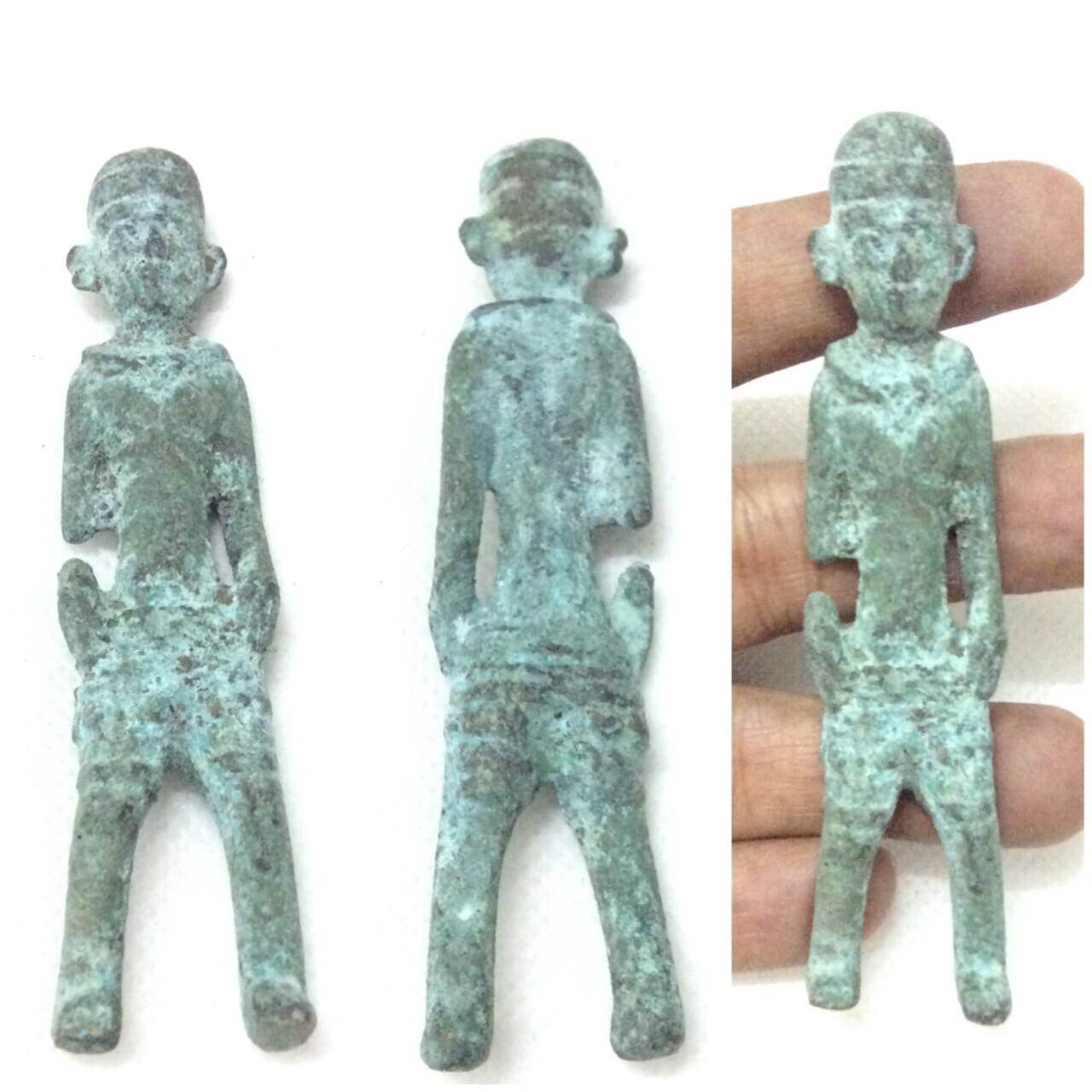 Antique Sumerian Mesopotamian Old Middle Eastern Art Bronze Statue of Human Antique Sumerian Mesopotamian Old Middle Eastern Art Bronze Statue of Human