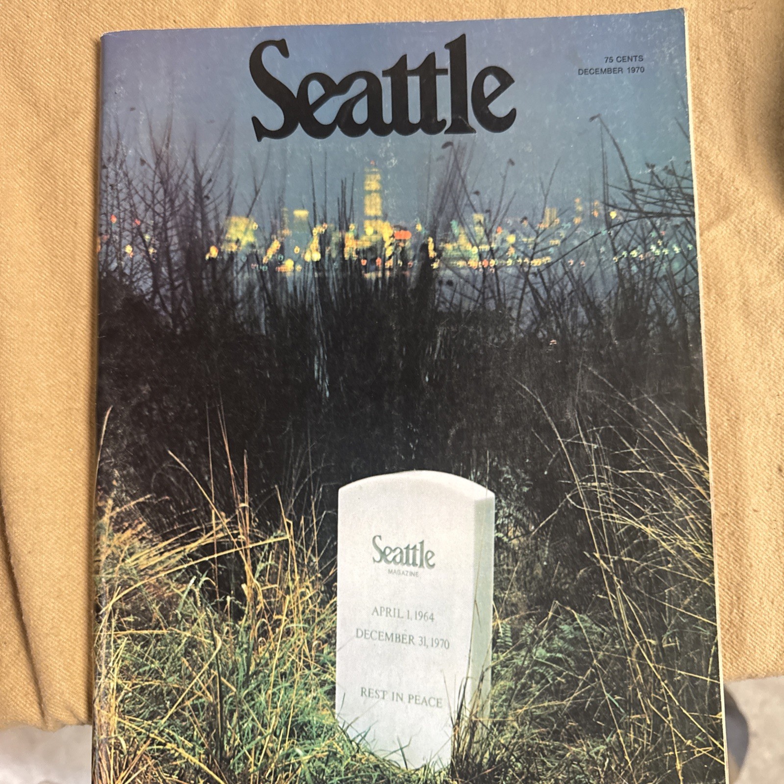 Very Rare “Seattle”Magazine, Last Issue December 31, 1970 “Rest In Peace” VG Very Rare “Seattle”Magazine, Last Issue December 31, 1970 “Rest In Peace” VG