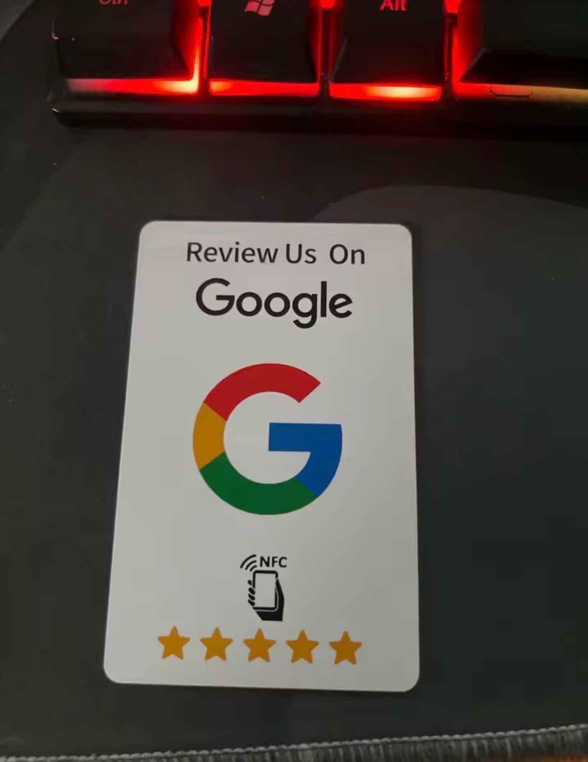 50 Card Google NFC Review Card Size