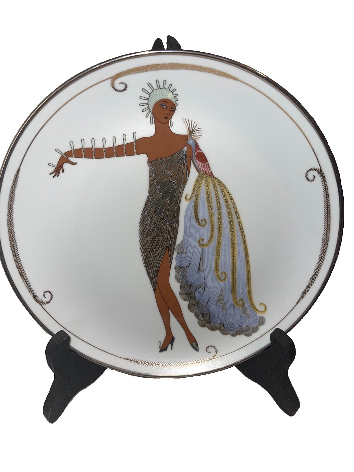 Nice Vintage House of Erte Art Deco Limited Women Plate Franklin Mint Diva ll Nice Vintage House of Erte Art Deco Limited Women Plate Franklin Mint Diva ll