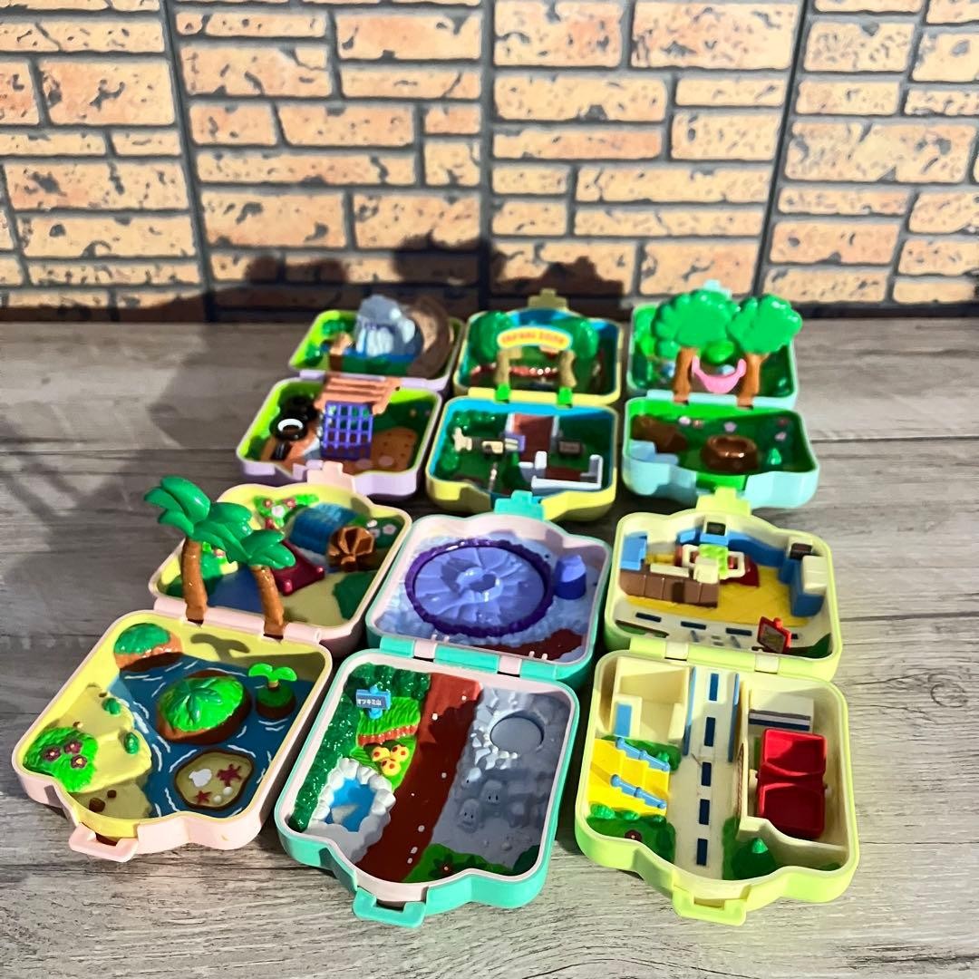 Pokemon Chibi Poke House Complete Set of 6 1990s Toy Compact 2.95x2.95x1.38 in Pokemon Chibi Poke House Complete Set of 6 1990s Toy Compact 2.95x2.95x1.38 in