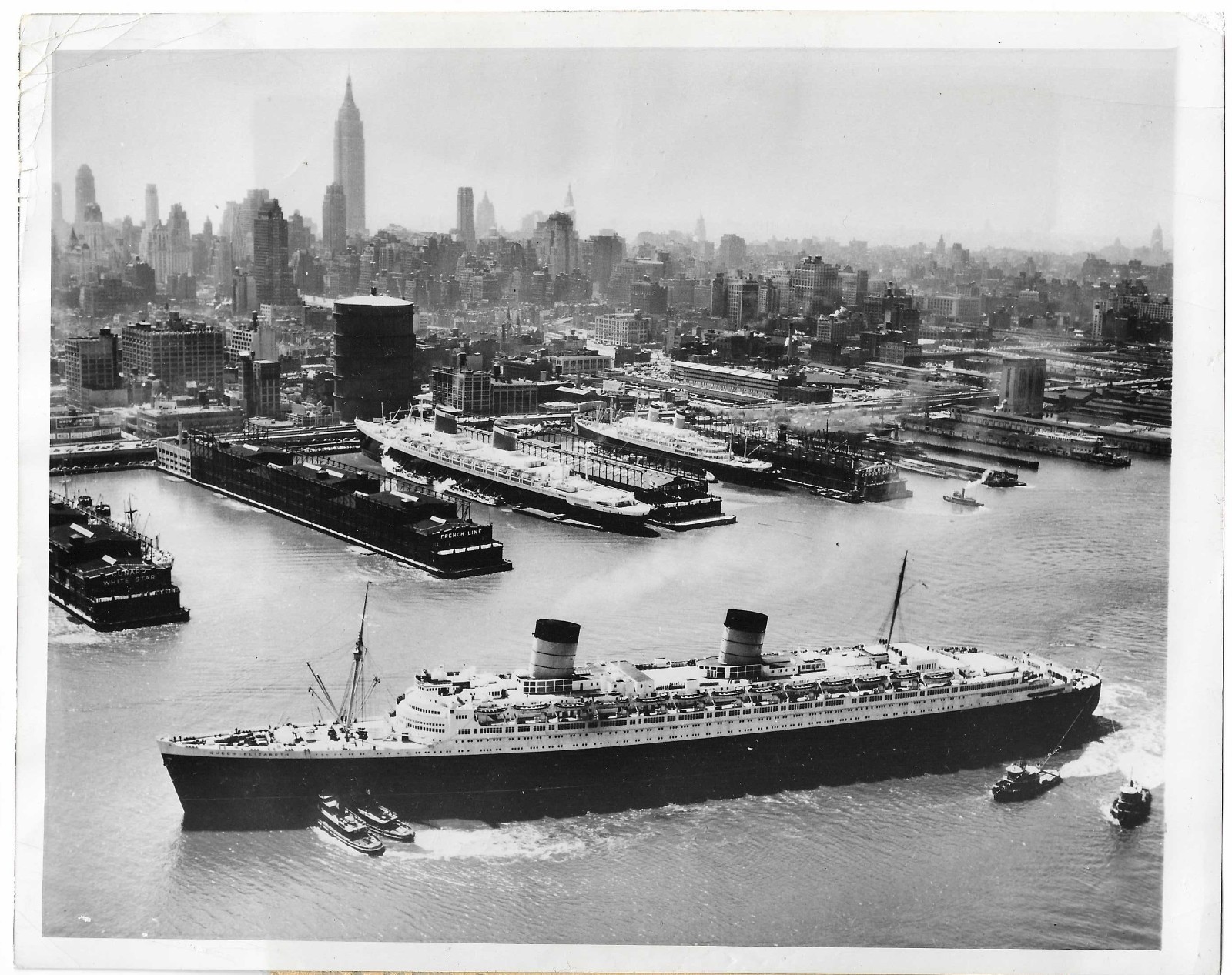SS UNITED STATES Ready For Maiden Voyage 6/30/52 Vintage Press Photo NY Dock 7x9 SS UNITED STATES Ready For Maiden Voyage 6/30/52 Vintage Press Photo NY Dock 7x9