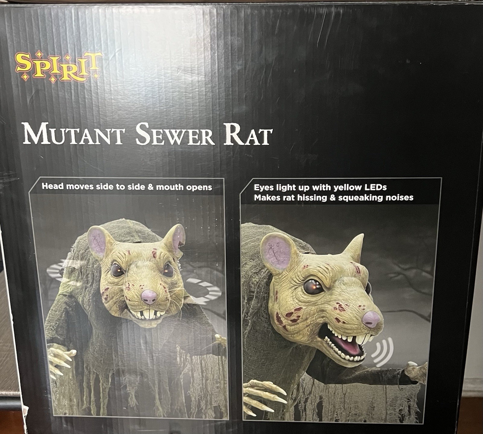 Spirit Halloween Mutant Sewer Rat 4.2 Ft Animatronic NEW Local Pickup Spirit Halloween Mutant Sewer Rat 4.2 Ft Animatronic NEW Local Pickup