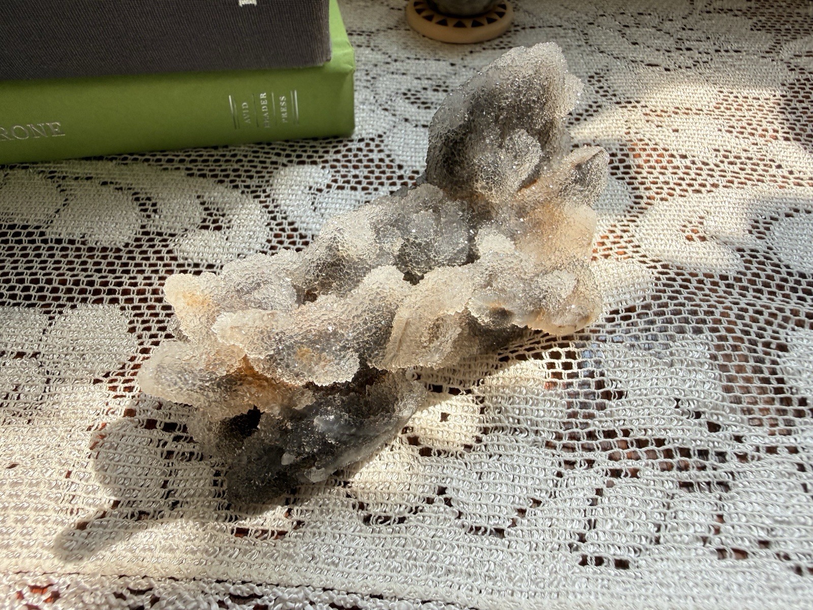 Natural Gray Botryoidal Chalcedony with Druzy Quartz • Stalactitic Chalcedony Natural Gray Botryoidal Chalcedony with Druzy Quartz • Stalactitic Chalcedony