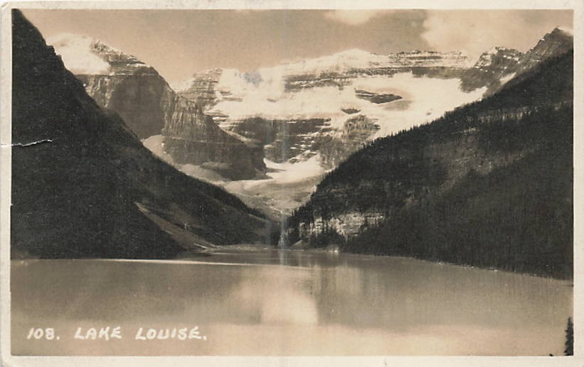 Postcard Canada: RPPC Lake Louise, Banff, Alberta Posted 1933