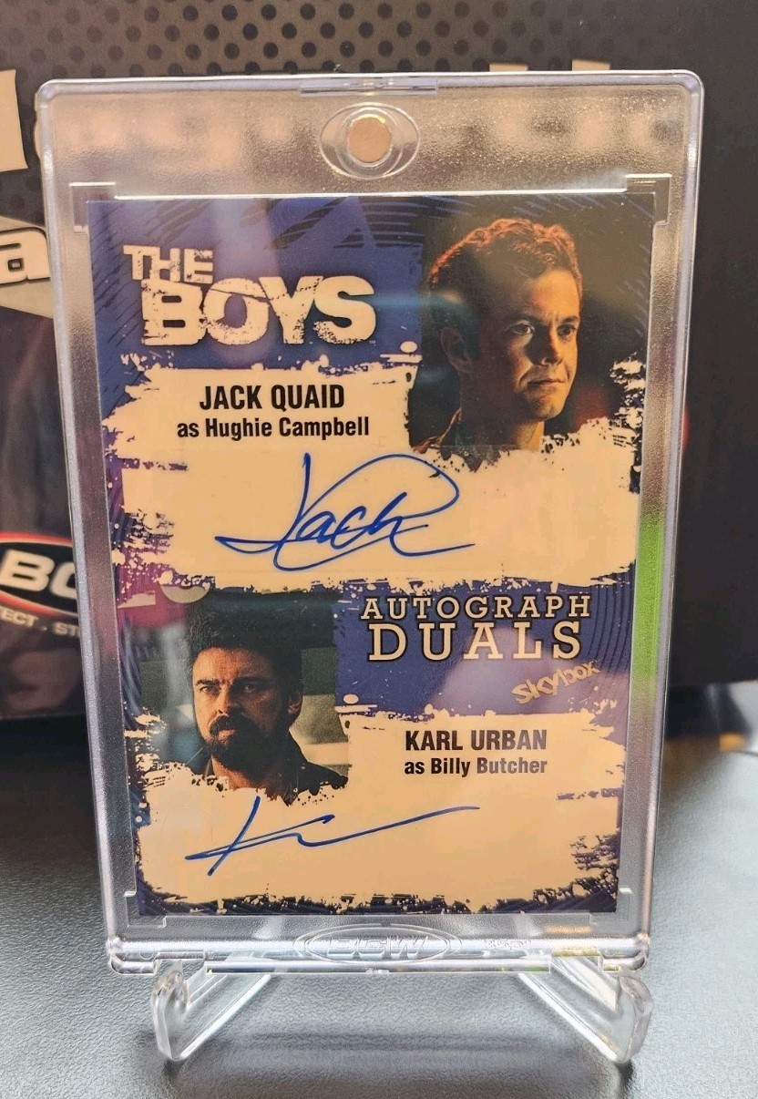 2025 Skybox The Boys: Season 1 & 2 Duals Billy Butcher Hughie Campbell Auto 2025 Skybox The Boys: Season 1 & 2 Duals Billy Butcher Hughie Campbell Auto