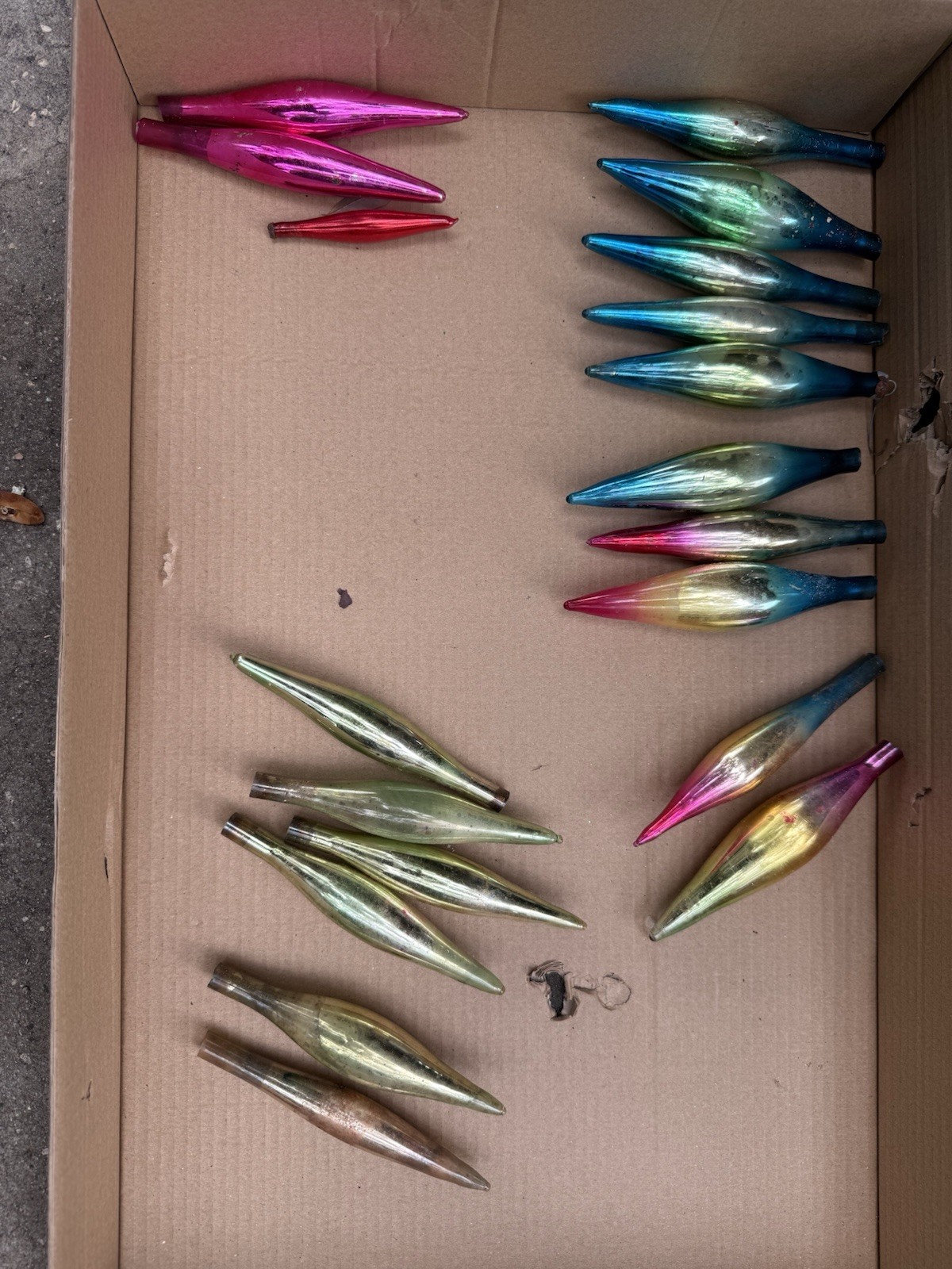 Lot 19 Of Vtg Mercury Glass Teardrop Ornaments Gold Pink Blue Ombre USA Rainbow Lot 19 Of Vtg Mercury Glass Teardrop Ornaments Gold Pink Blue Ombre USA Rainbow