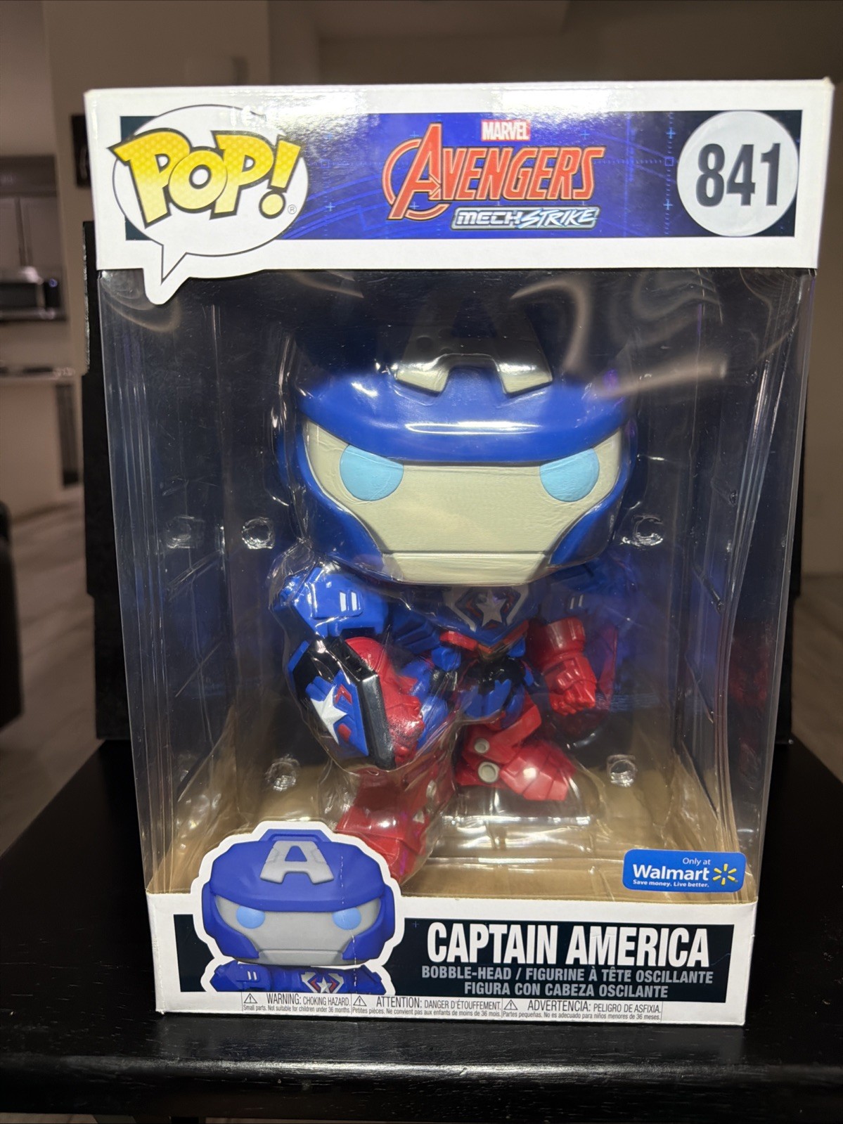 Funko Pop Vinyl Jumbo 10 in: Marvel - Captain America (Jumbo) - Walmart... Funko Pop Vinyl Jumbo 10 in: Marvel - Captain America (Jumbo) - Walmart...