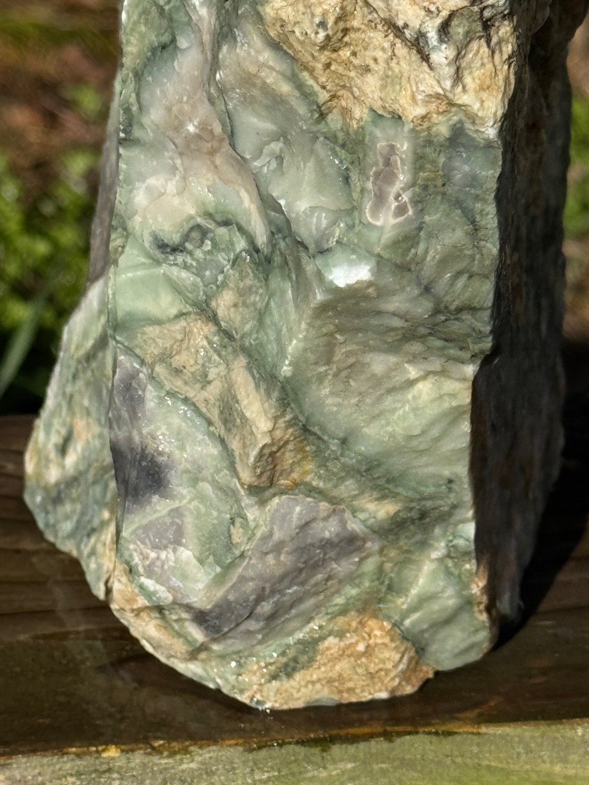 RARE Tri Color Marble Rough Rock ( Verde Antique ) from Victorville CA RARE Tri Color Marble Rough Rock ( Verde Antique ) from Victorville CA