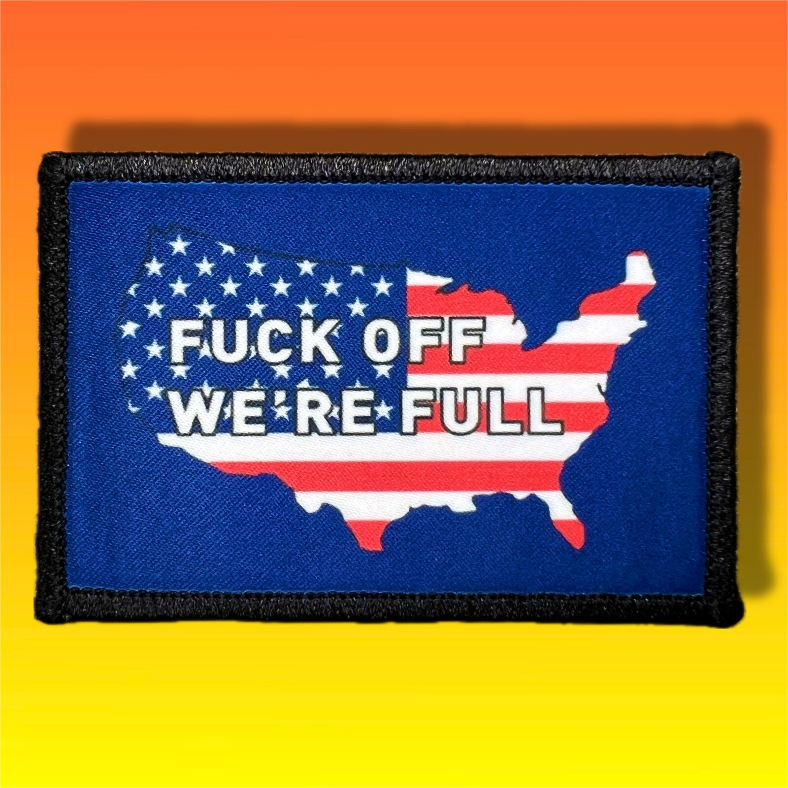 America Is Full Morale Patch / Military Badge ARMY Tactical Hook & Loop 163 America Is Full Morale Patch / Military Badge ARMY Tactical Hook & Loop 163