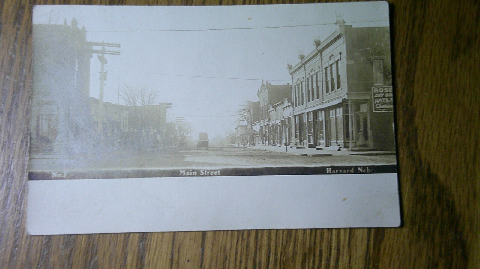antique real picture post card main St. Harvard, Nebraska early 1900's 7D antique real picture post card main St. Harvard, Nebraska early 1900's 7D