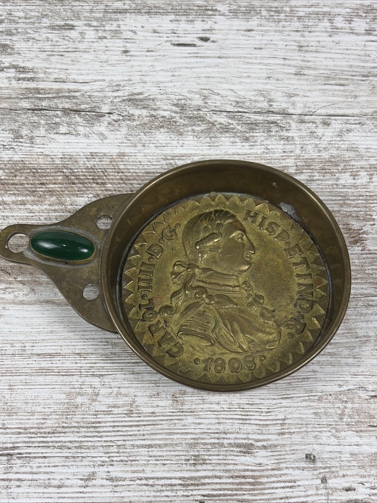 Rare Antique Spanish Colonial 1806 Carolus IV Heavy Bronze Porringer Rare Antique Spanish Colonial 1806 Carolus IV Heavy Bronze Porringer