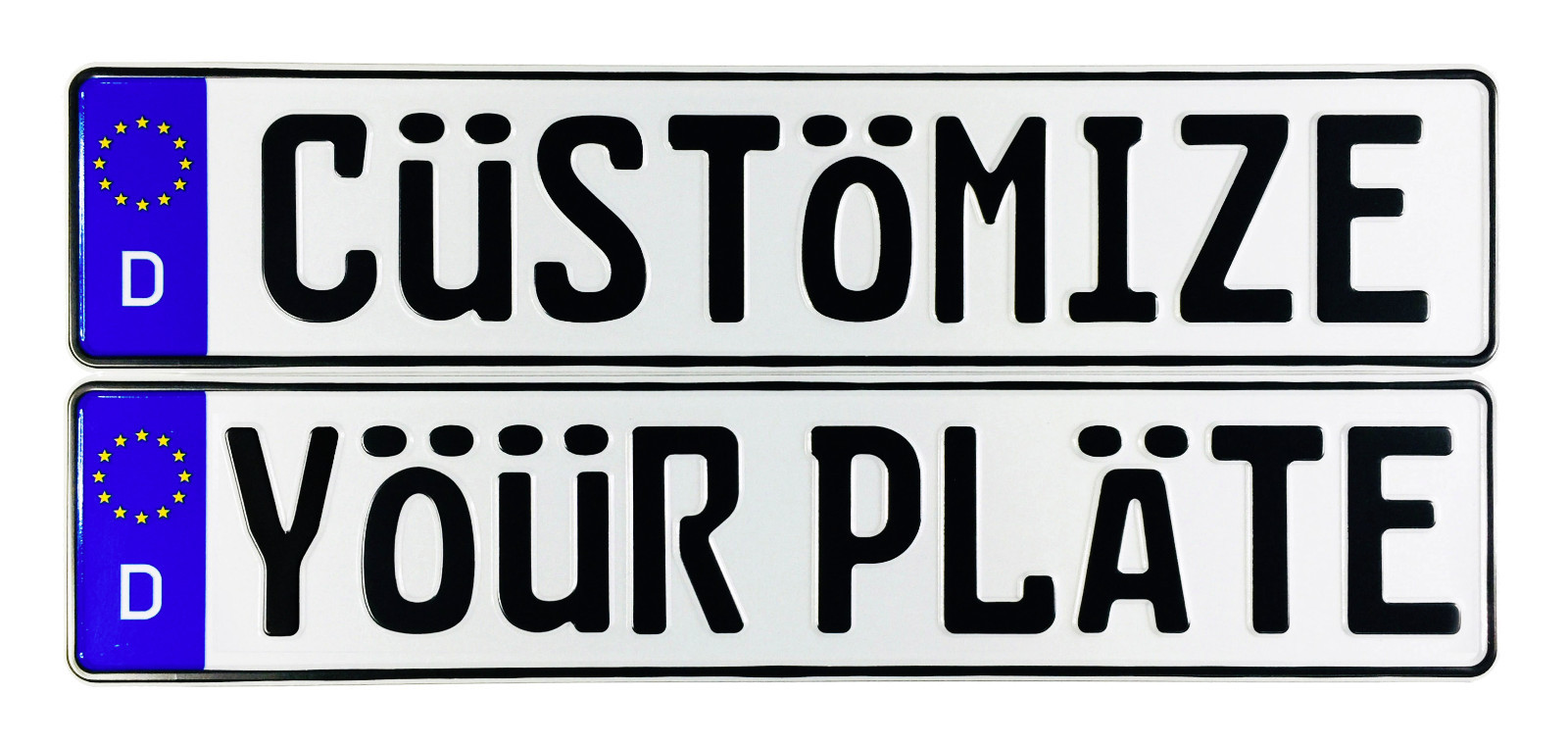 Custom European German License Plate - Customize Your Plate Custom European German License Plate - Customize Your Plate