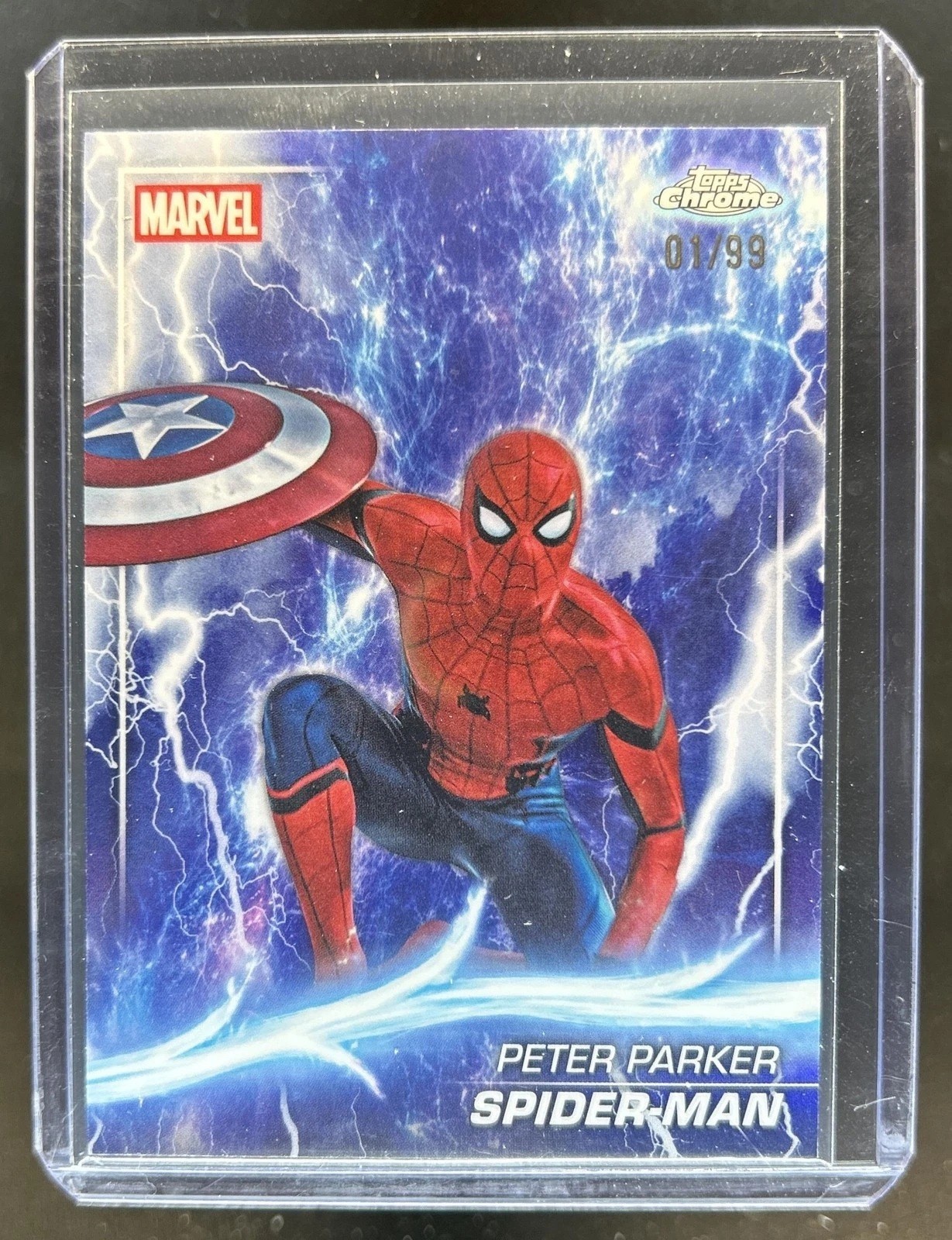2025 Topps Chrome Marvel Studios #61 Peter Parker Spider-Man Doom America /99 2025 Topps Chrome Marvel Studios #61 Peter Parker Spider-Man Doom America /99
