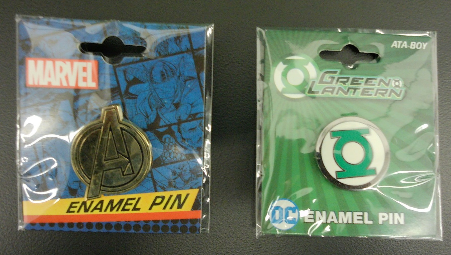 Ata-Boy set of two DC Comics Enamel Pins Avengers & Green Lantern Logo Lot Ata-Boy set of two DC Comics Enamel Pins Avengers & Green Lantern Logo Lot