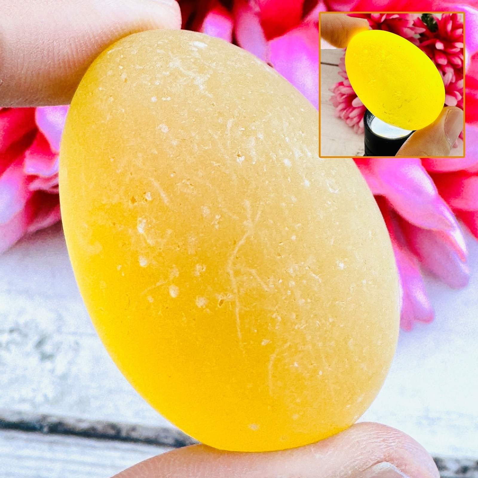 Mystical Mae Khong River Rock Gem Stone Leklai Naga Egg Yellow Thai Amulet 18655 Mystical Mae Khong River Rock Gem Stone Leklai Naga Egg Yellow Thai Amulet 18655