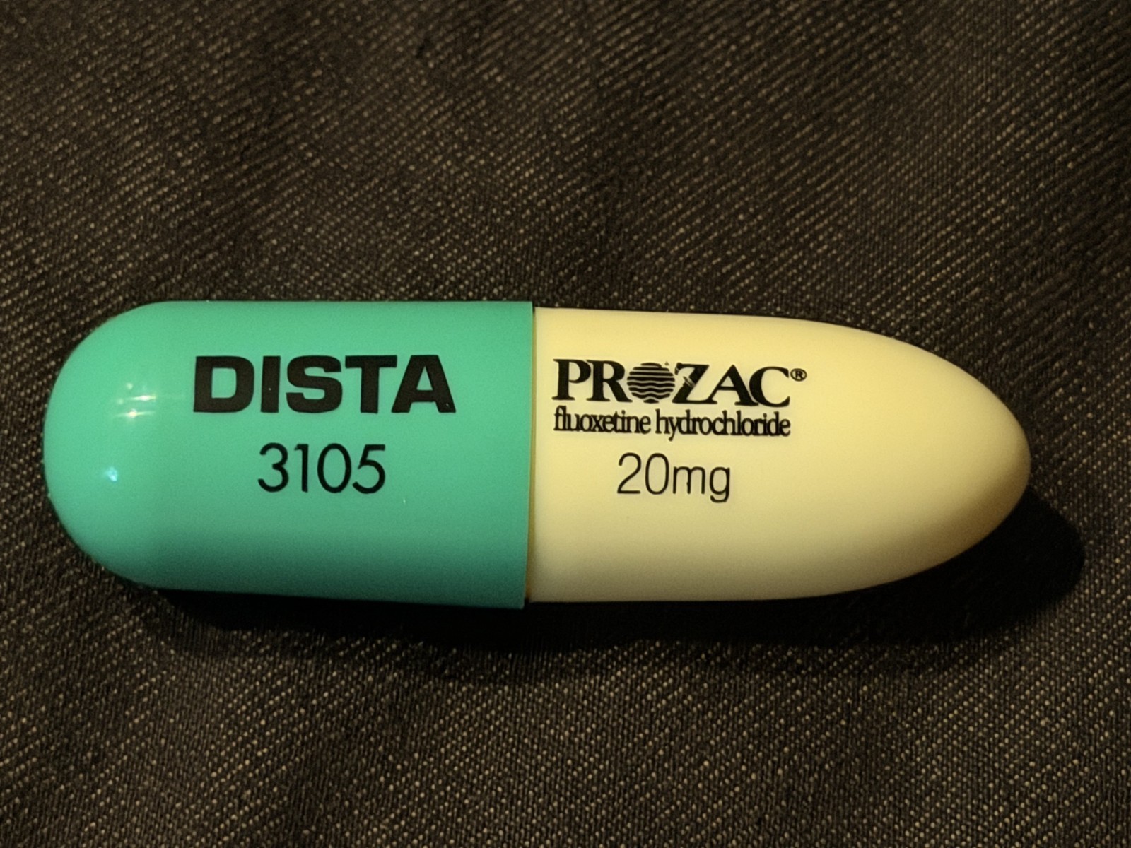 pharmaceutical drug rep collectibles Prozac Highlighter Pill Shape Novelty pharmaceutical drug rep collectibles Prozac Highlighter Pill Shape Novelty