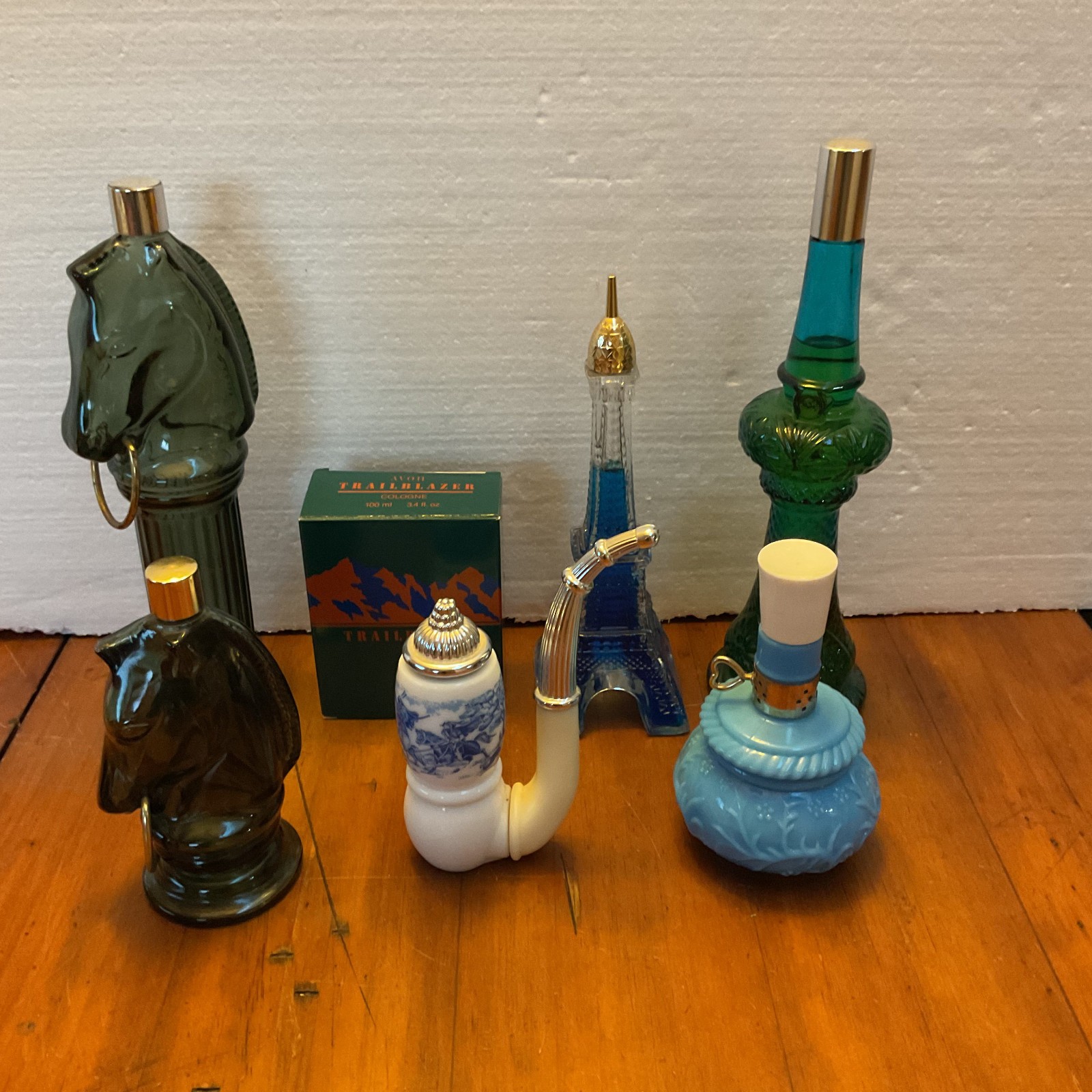 Vintage Avon Perfume Cologne Bottles Lot 7 Pony Eiffel Tower Pipe Milk Glass Vintage Avon Perfume Cologne Bottles Lot 7 Pony Eiffel Tower Pipe Milk Glass