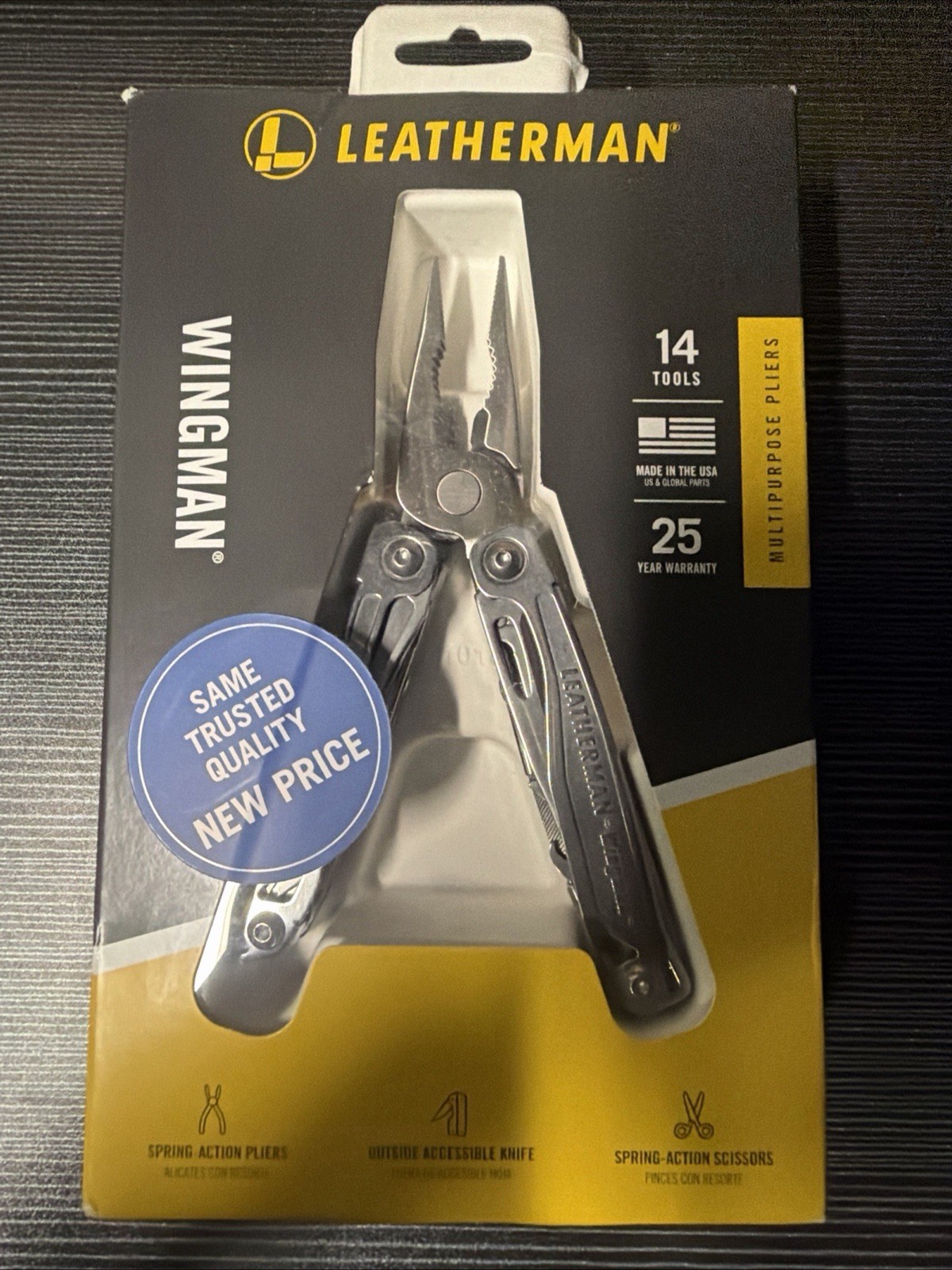 Leatherman Wingman Multi-Tool, Knife, Stainless, USA, 831425 – New in Box Leatherman Wingman Multi-Tool, Knife, Stainless, USA, 831425 – New in Box