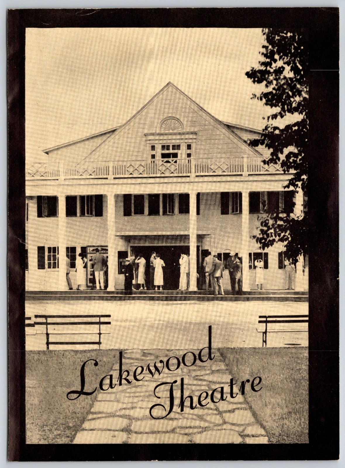 Lakewood Theatre Front, Madison, Maine 1937 Print Ad 5.75 x 8"