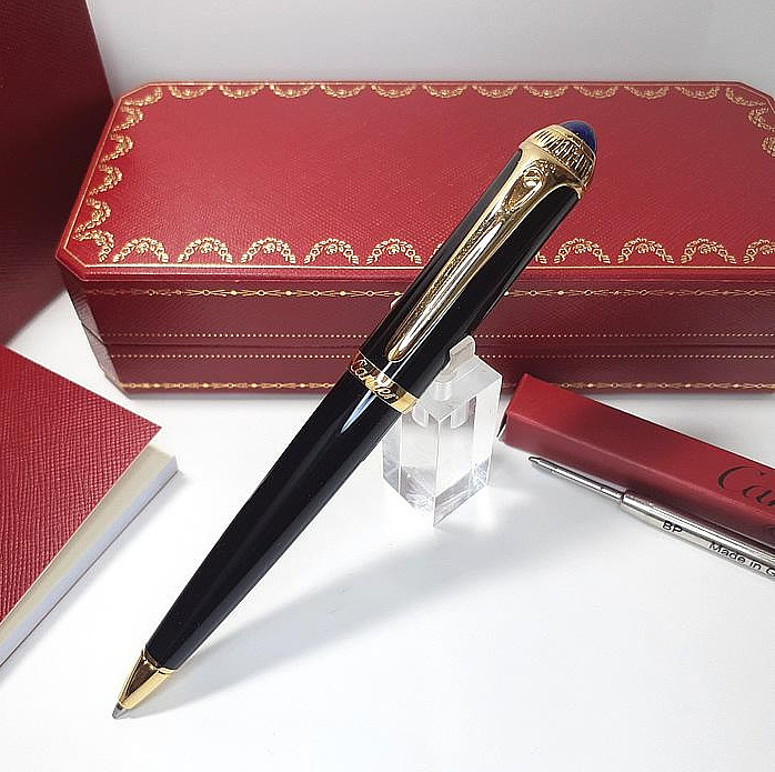 Cartier Executive Black Gold Ballpoint Pen Rare VIP Edition New Full Box 2026 US