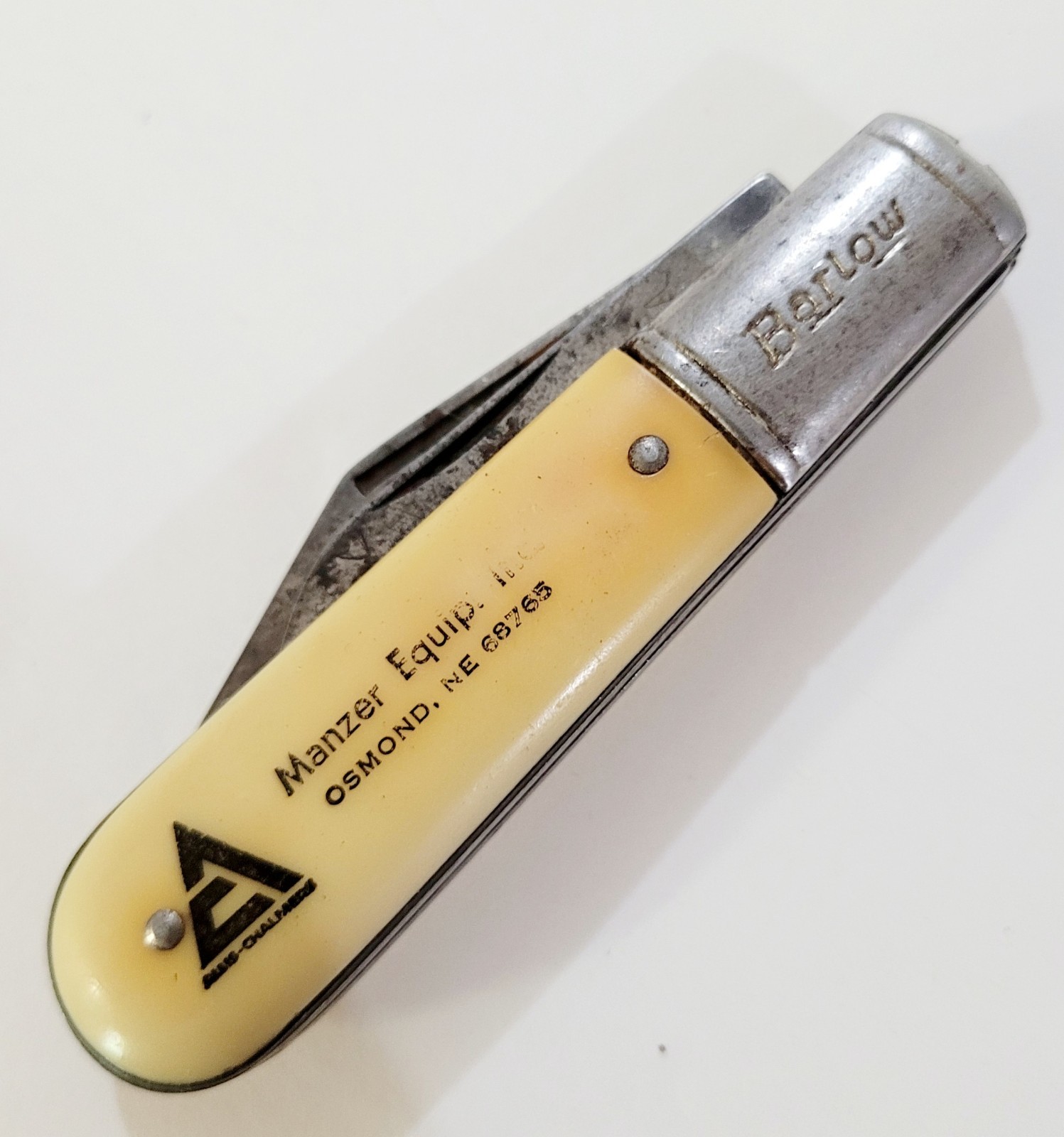 Vintage Allis Chalmers Barlow Pocket Knife Osmond NE Manzer Equipment
