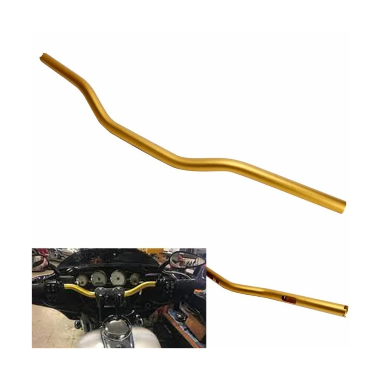 1 inch Club Style Handlebar with 32 inch Width Gold 1 inch 1 inch Club Style Handlebar with 32 inch Width Gold 1 inch