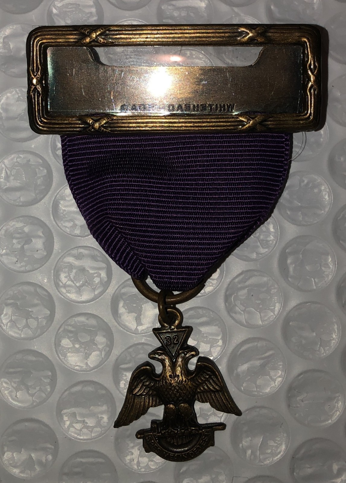 Antique or Vintage Scottish Rite Masonic Medal, 32nd-degree Jewel freemason