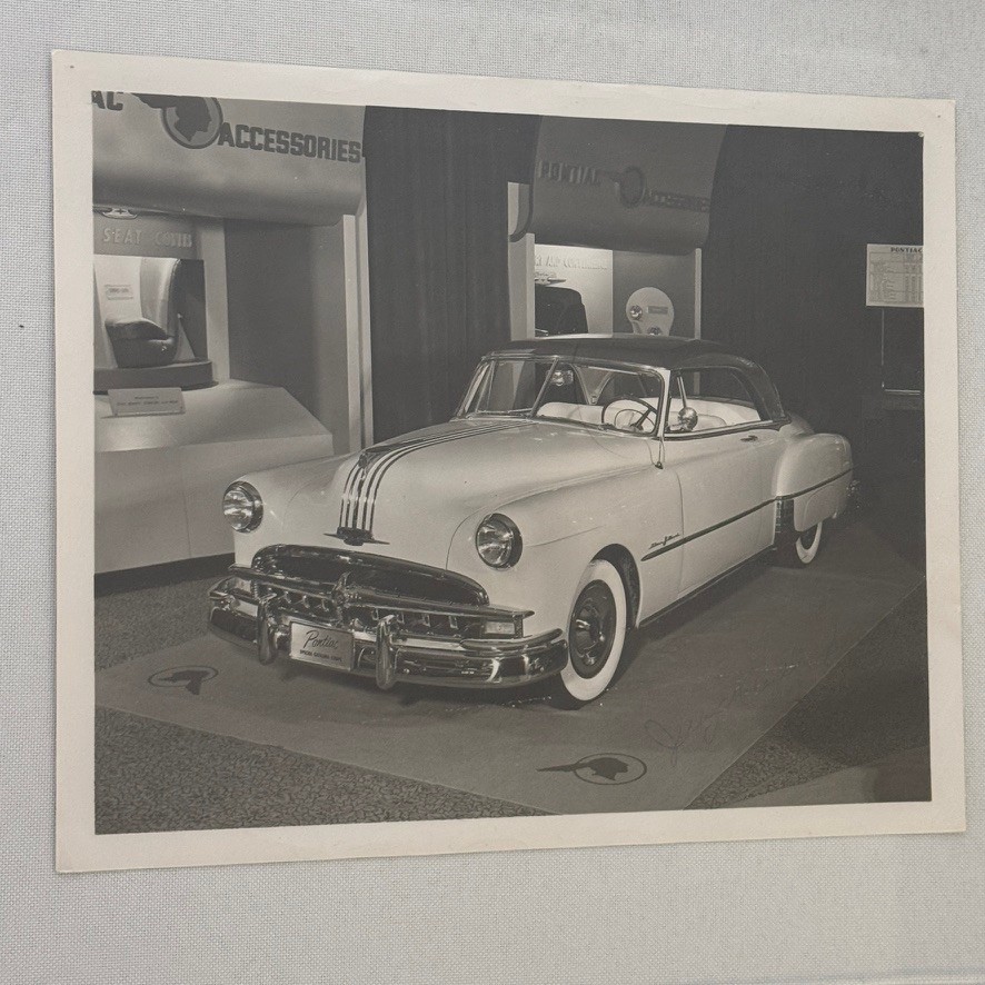 Vintage Pontiac Factory Press Photo Photograph Car Dealership Print Vintage Pontiac Factory Press Photo Photograph Car Dealership Print