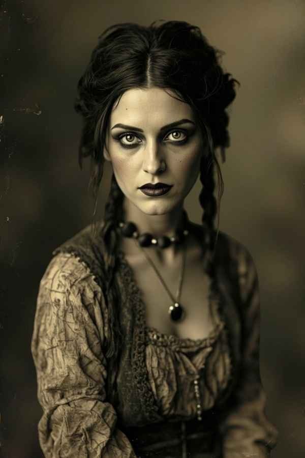 Gothic Victorian Woman Portrait Photo 4x6 Print Gothic Victorian Woman Portrait Photo 4x6 Print