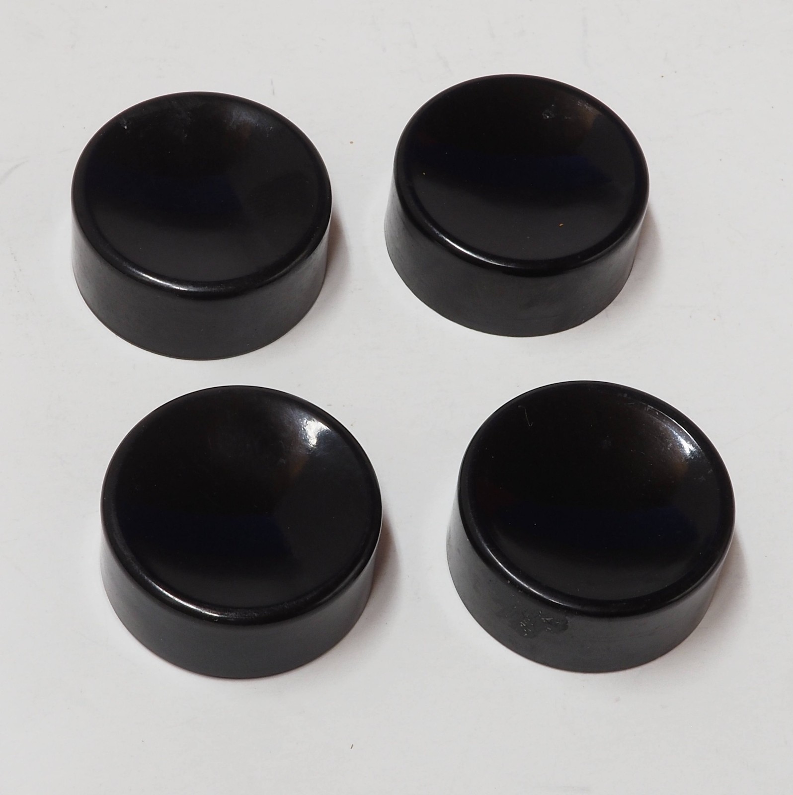 Qty 4 Rare HDCo Radio Amp Knobs 5344-A Pre Daka Ware Logo Harry Davies