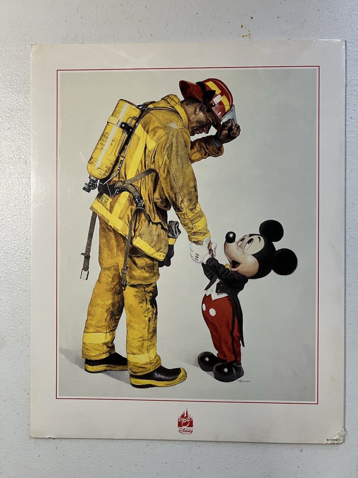 Charles Boyer Mickey And The Bravest 14” X 11” Print Art - In Original Plastic Charles Boyer Mickey And The Bravest 14” X 11” Print Art - In Original Plastic