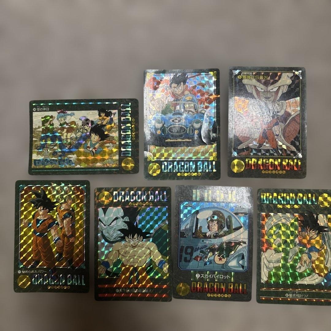 Bandai Dragon Ball Carddass Visual Adventure 7 Card Set Collectible Sealed Bandai Dragon Ball Carddass Visual Adventure 7 Card Set Collectible Sealed