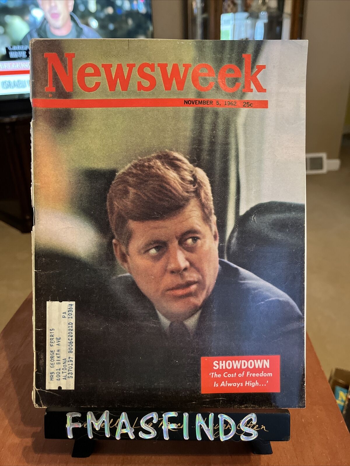 J2 1962 JFK JOHN F KENNEDY Nov 5 NEWSWEEK Magazine 