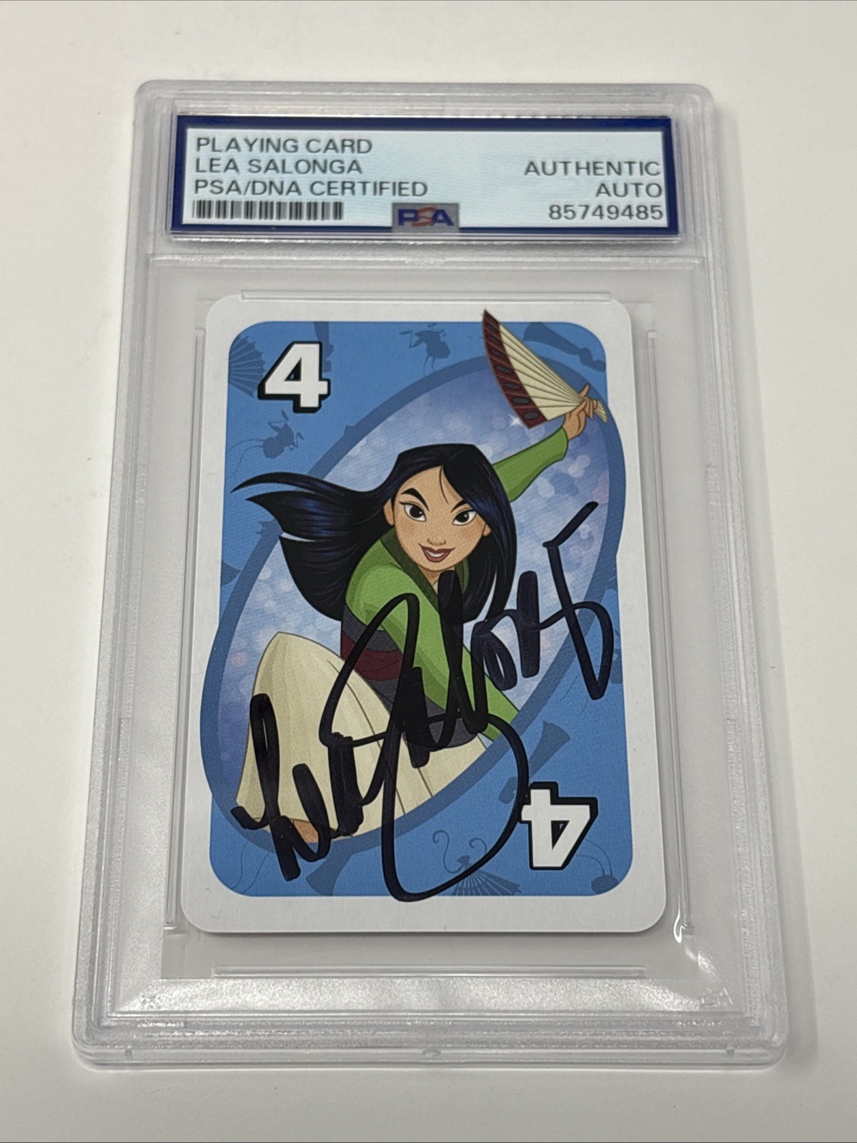 LEA SALONGA SIGNED UNO MULAN DISNEY CARD - PSA DNA COA AUTHENTIC LEA SALONGA SIGNED UNO MULAN DISNEY CARD - PSA DNA COA AUTHENTIC