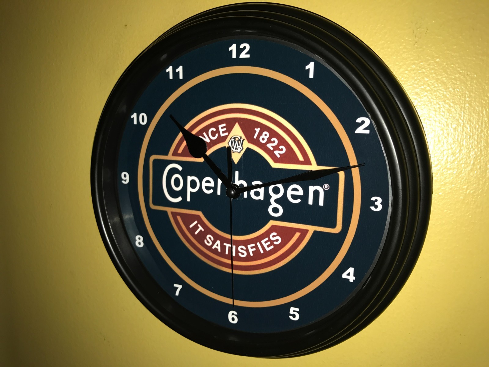 Copenhagen Snuff Chewing Tobacco Store Shop Man Cave Advertising Clock Sign Copenhagen Snuff Chewing Tobacco Store Shop Man Cave Advertising Clock Sign