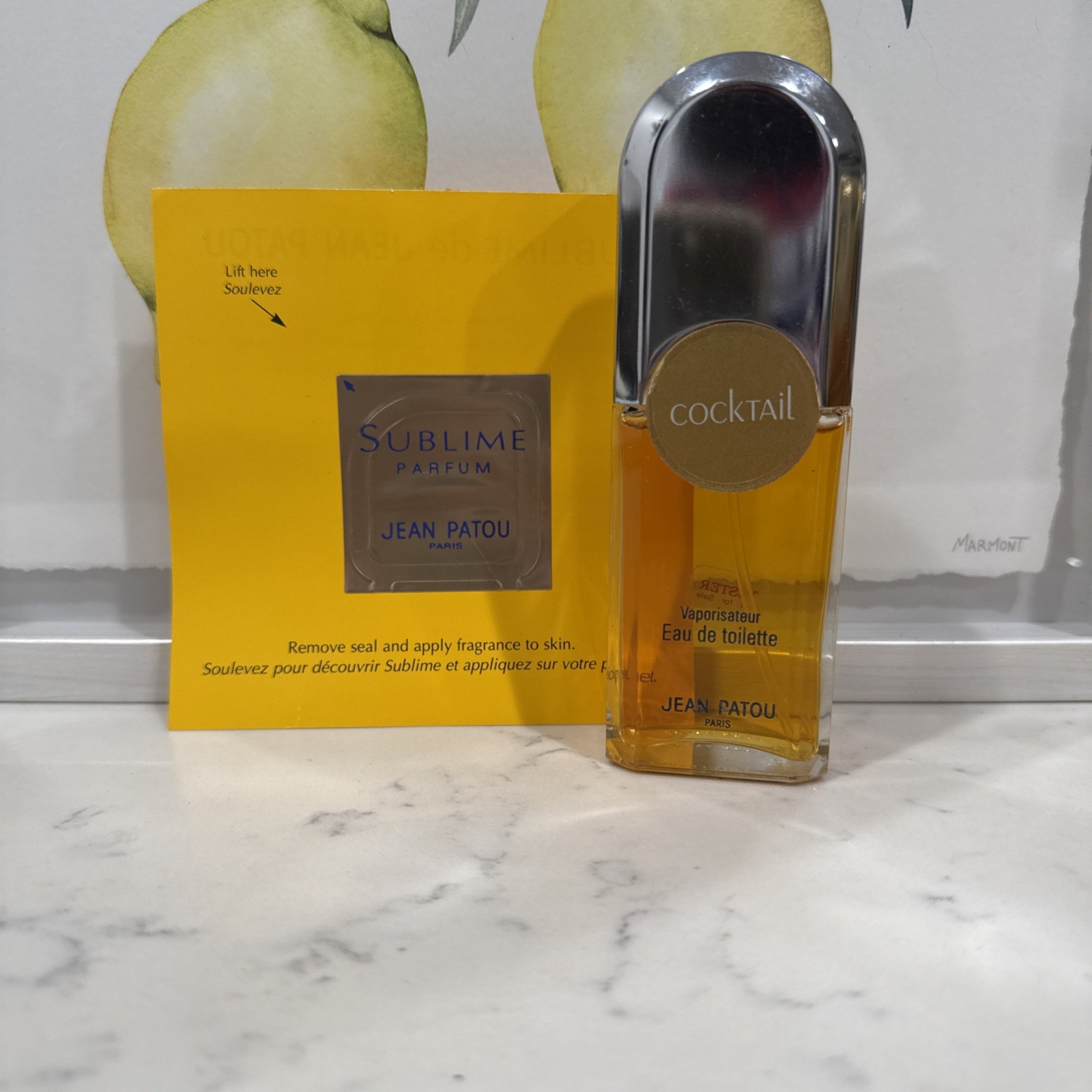 jean patou cocktail 1.7 oz eau de toilette vintage Rare Tester Sampler Bottle BN jean patou cocktail 1.7 oz eau de toilette vintage Rare Tester Sampler Bottle BN