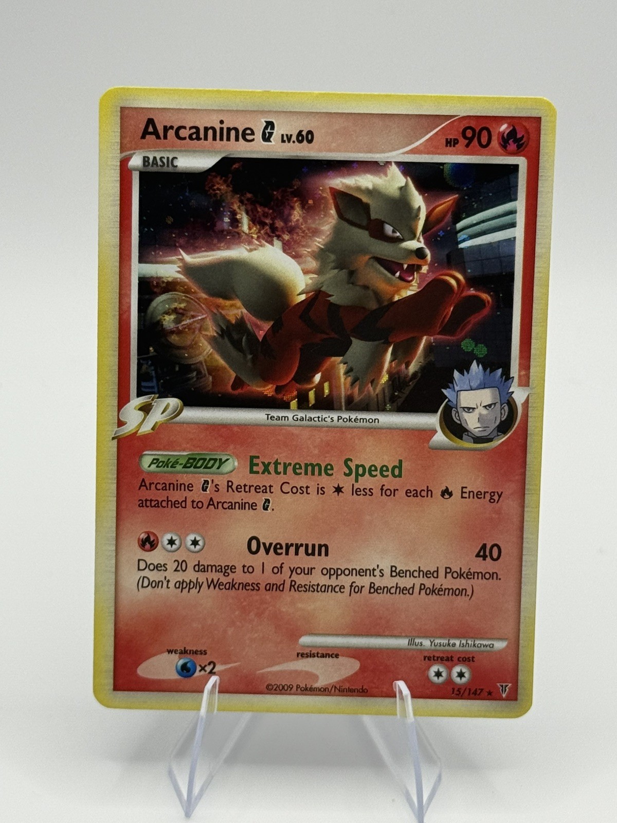 Pokemon TCG Arcanine G 15/147 Holo Platinum Series Supreme Victors 2009 NM/LP Pokemon TCG Arcanine G 15/147 Holo Platinum Series Supreme Victors 2009 NM/LP