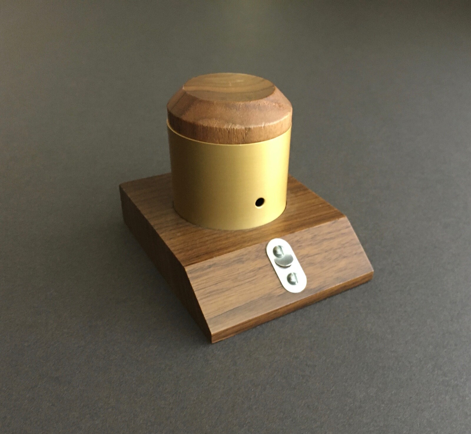 Rare Vintage MCM Walnut Brass String Twine Dispenser Desk Accessory Cutter Rare Vintage MCM Walnut Brass String Twine Dispenser Desk Accessory Cutter