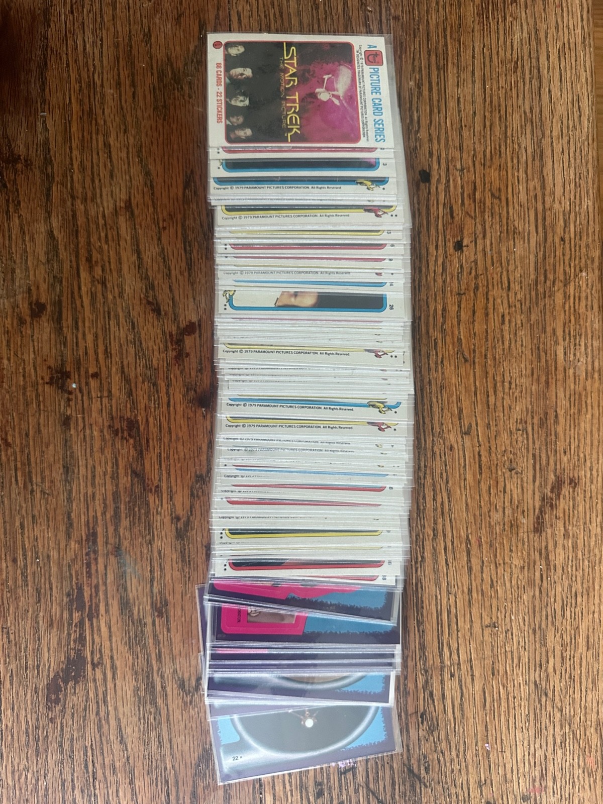 1979 Topps Star Trek Motion Picture Picture Card Series 88 Cards w/22 Stickers