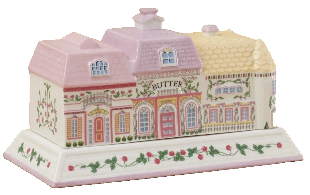 Lenox Spice Victorian Village Porcelain Covered Butter Dish 2nd Edition NIB Lenox Spice Victorian Village Porcelain Covered Butter Dish 2nd Edition NIB