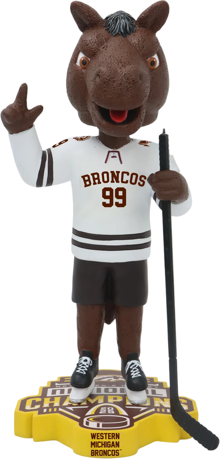 Western Michigan Broncos 2025 Men's Hockey National Champions Bobblehead NCAA Western Michigan Broncos 2025 Men's Hockey National Champions Bobblehead NCAA