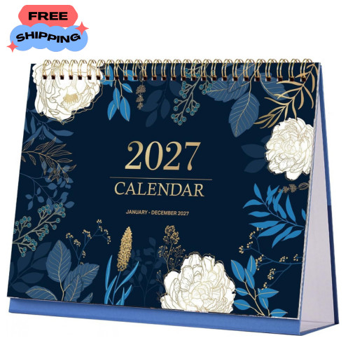 2027 Desk Calendar - Standing Flip Desktop Calendar 2027, 9.8" x 8.3" JAN. 2027 2027 Desk Calendar - Standing Flip Desktop Calendar 2027, 9.8" x 8.3" JAN. 2027