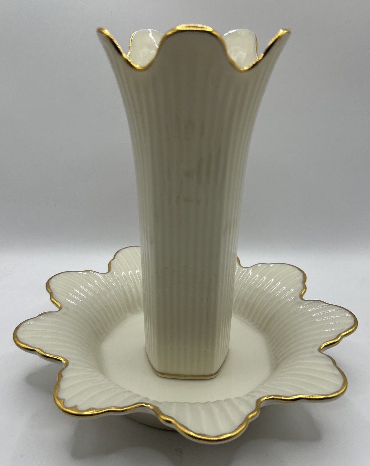 Lenox Meridian Vase & plate Lenox Meridian Vase & plate