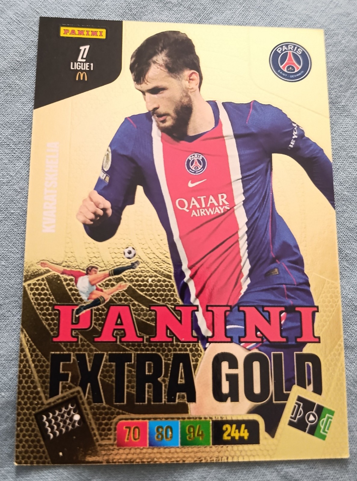 PANINI CARDS ADRENALYN XL 2026-27 LEAGUE 1 KHVICHA KVARATSKHELIA #EXTRA GOLD PSG PANINI CARDS ADRENALYN XL 2026-27 LEAGUE 1 KHVICHA KVARATSKHELIA #EXTRA GOLD PSG